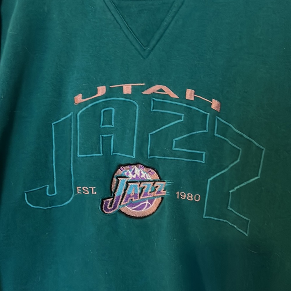 Lee Vintage Utah Jazz Crewneck Teal, Size M